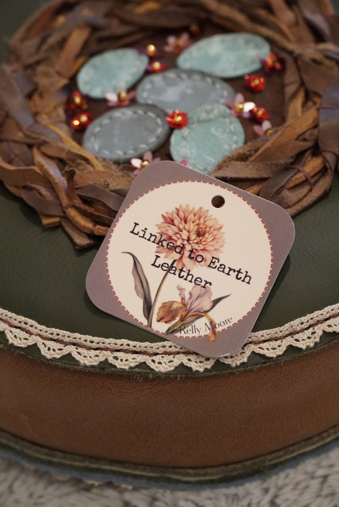 Handmade Leather Circle Bags