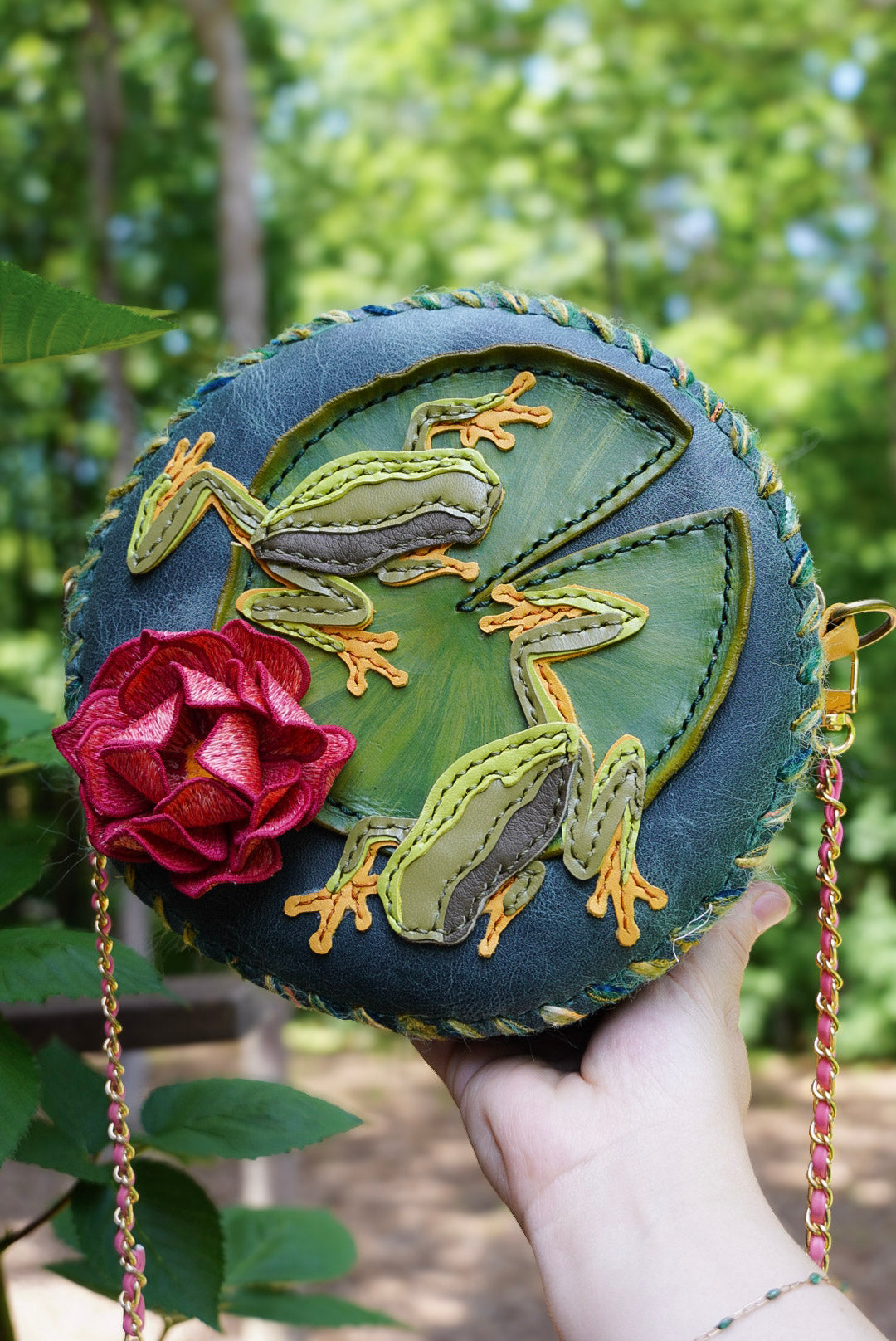 Frogs on Lily Pad Bag